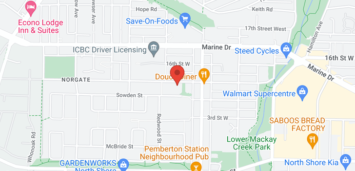 map of 1259 W 15TH STREET